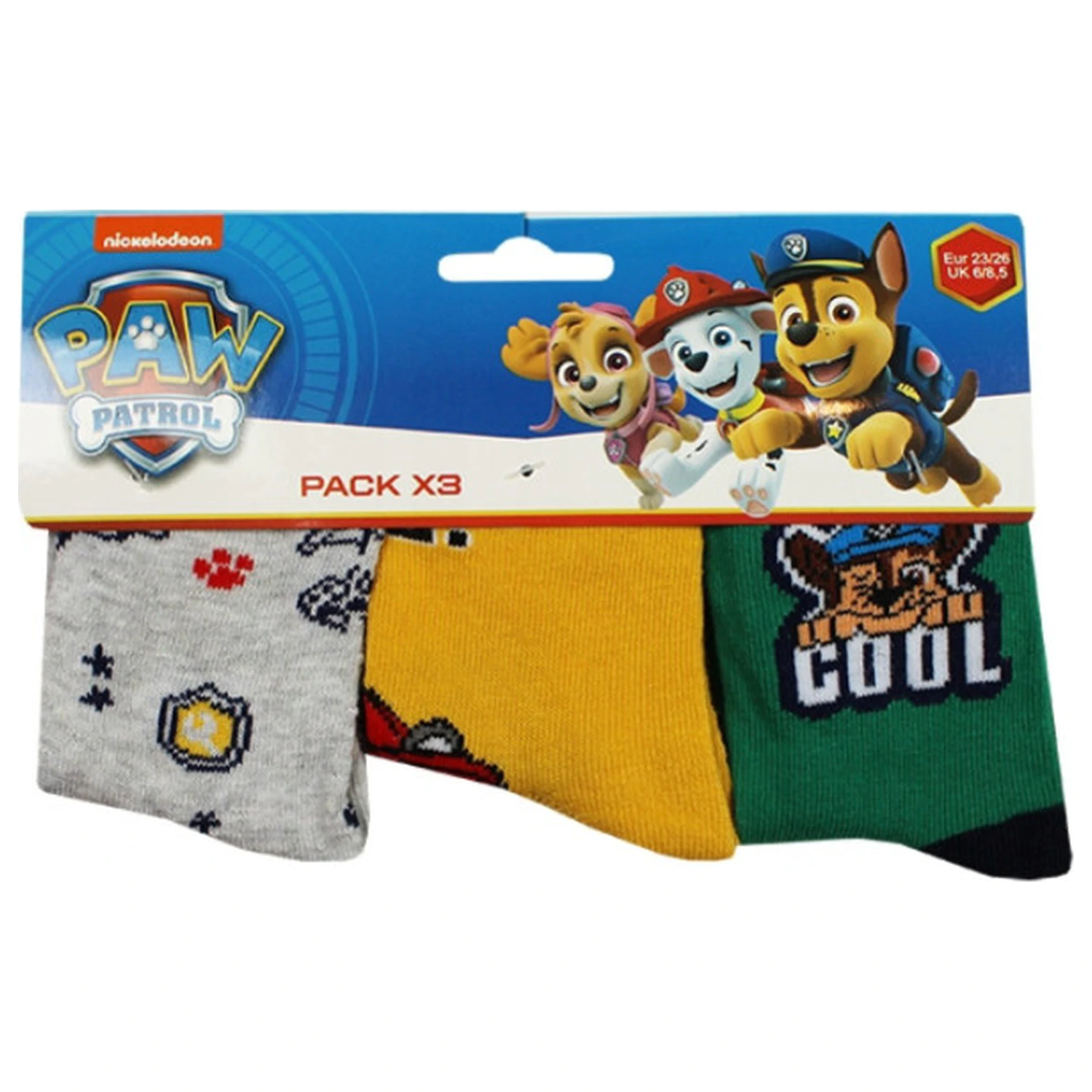 Paw Patrol Cool Pups dětské ponožky 27/30 fotografii produktu