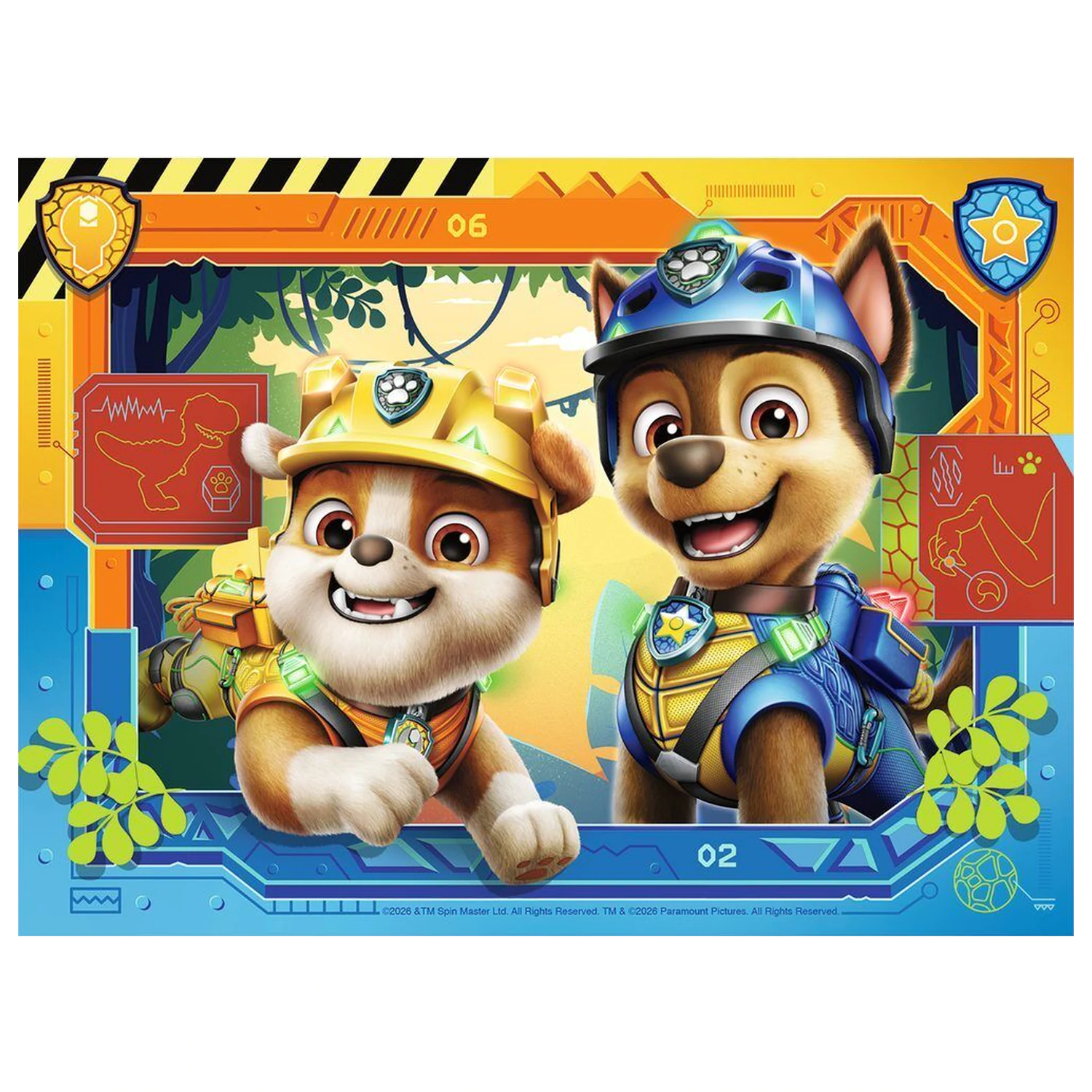 Paw Patrol Dino Movie skládačka 12-16-20-24ks fotografii produktu