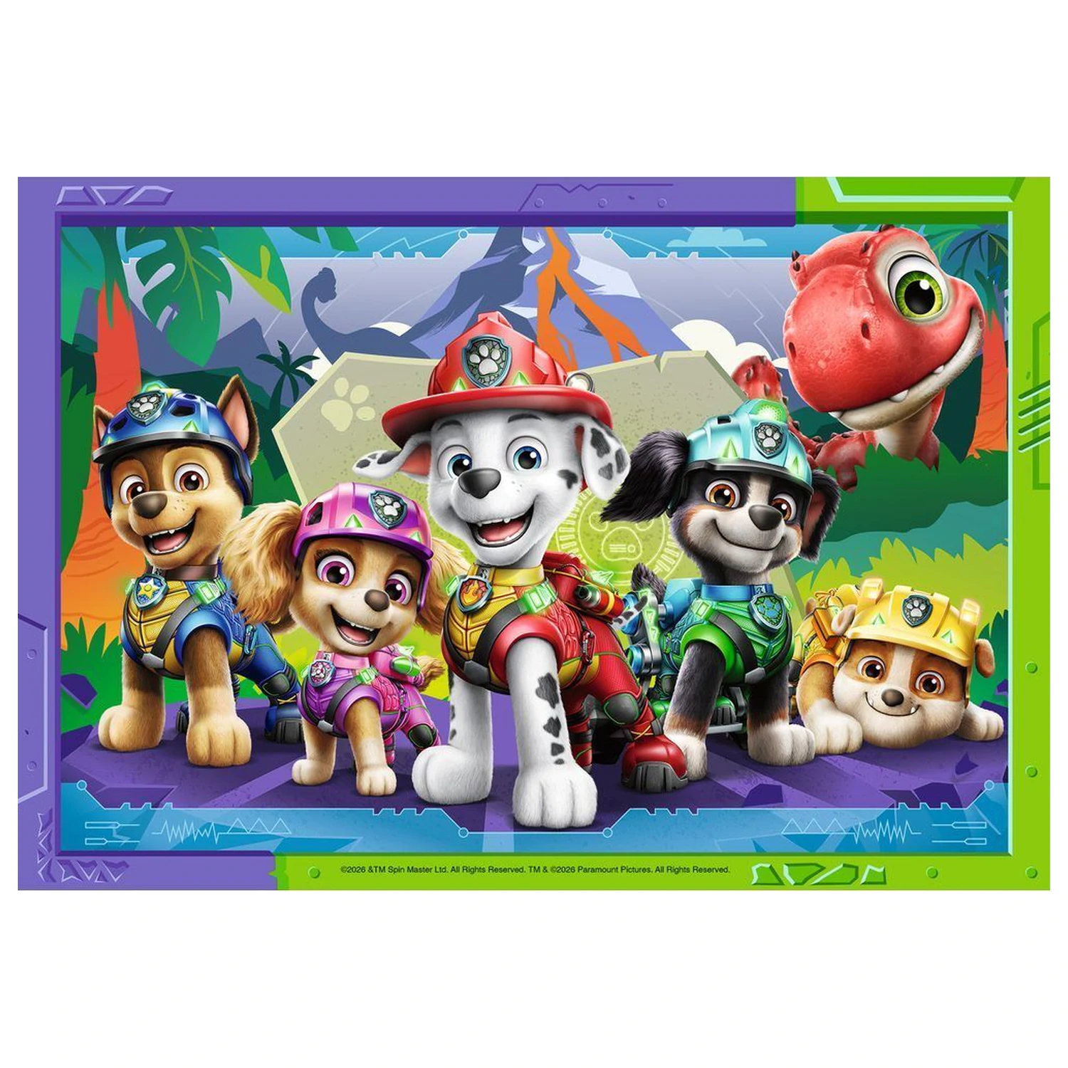 Paw Patrol Dino Movie puzzle 2x12 dílků fotografii produktu