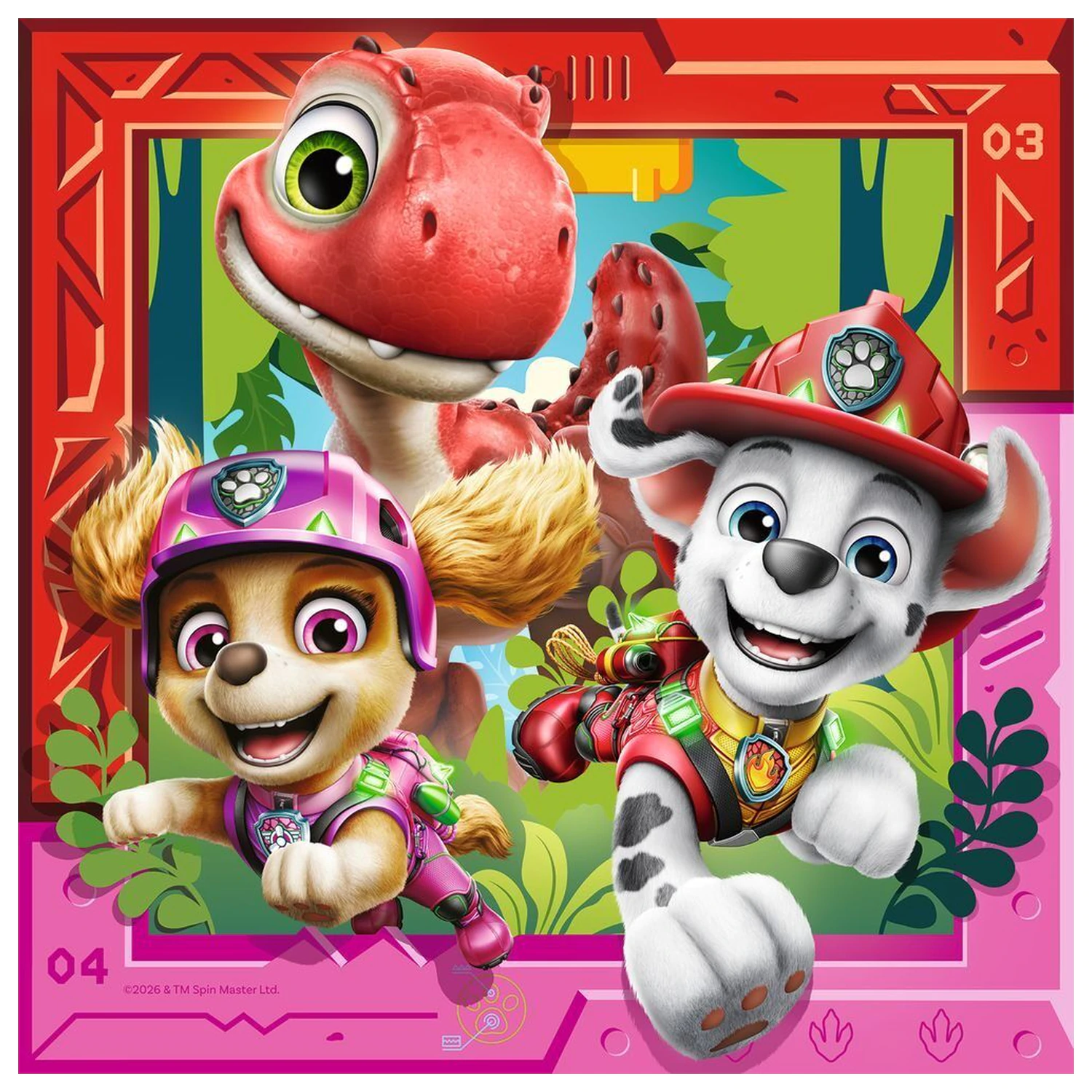 Paw Patrol Dino Movie puzzle 3x49 kusů fotografii produktu