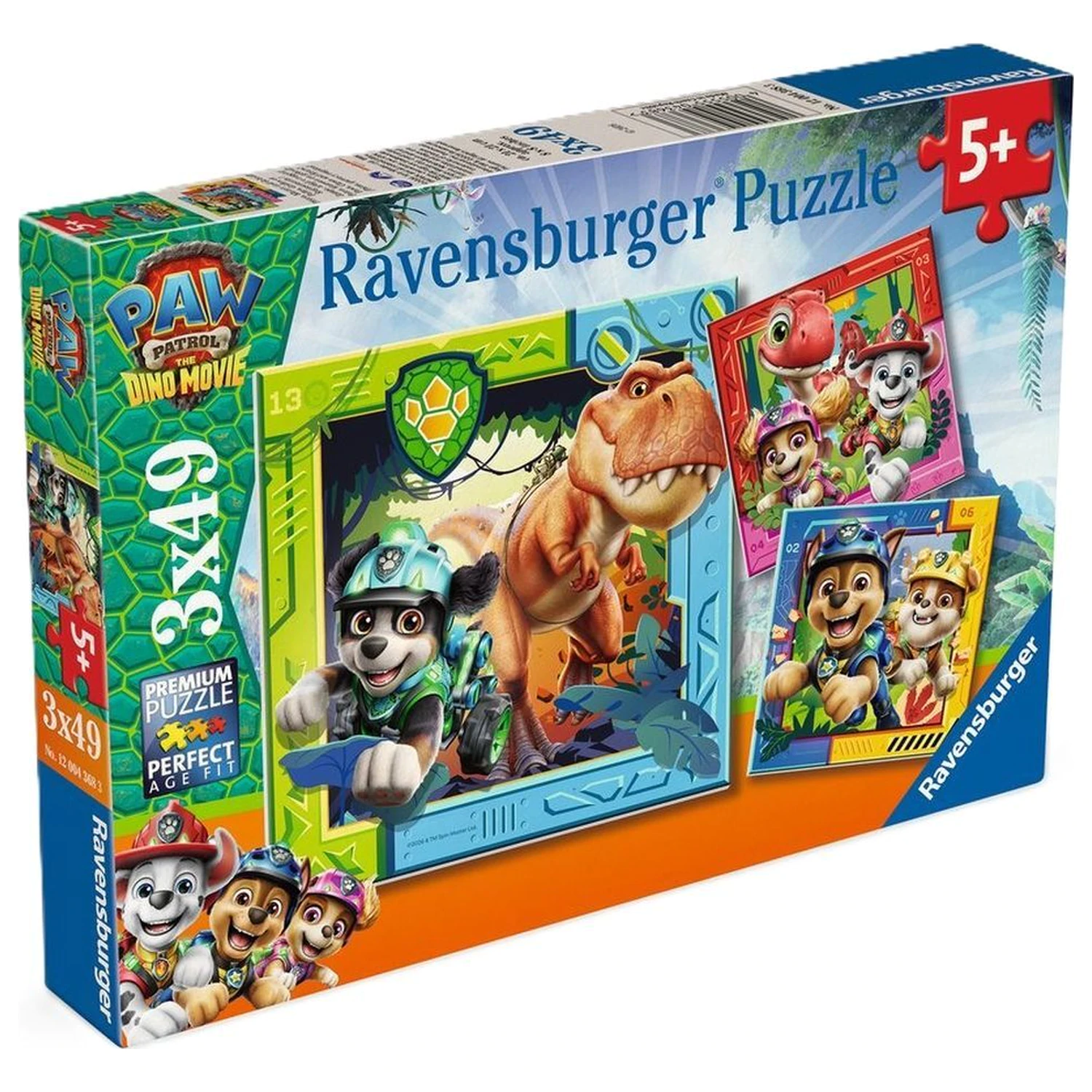 Paw Patrol Dino Movie puzzle 3x49 kusů fotografii produktu