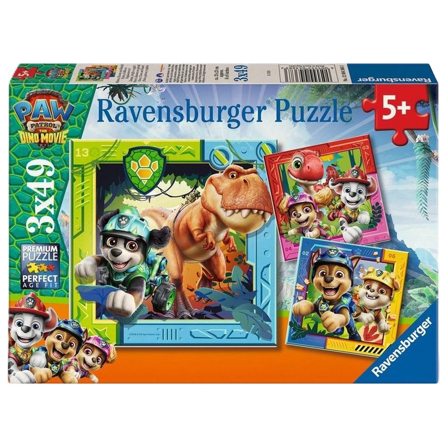 Paw Patrol Dino Movie puzzle 3x49 kusů fotografii produktu