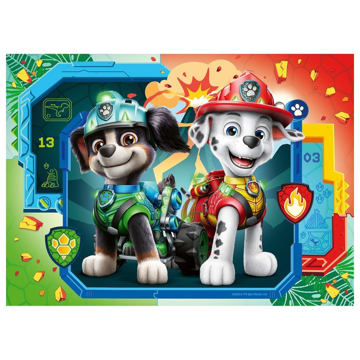 Paw Patrol Dino Movie puzzle 4x42 kusů fotografii produktu