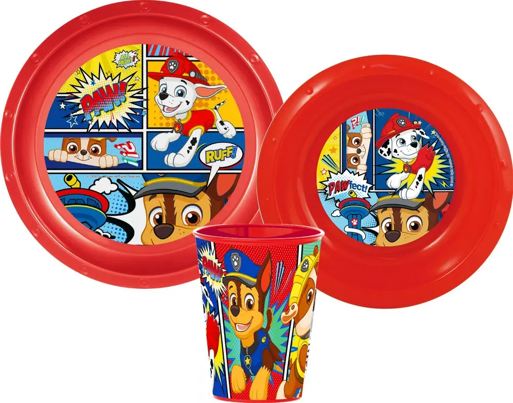 Paw Patrol jídelní souprava, plastová sada fotografii produktu