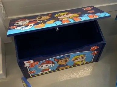 Paw Patrol Dřevěný Úložný Box na Hračky fotografii produktu