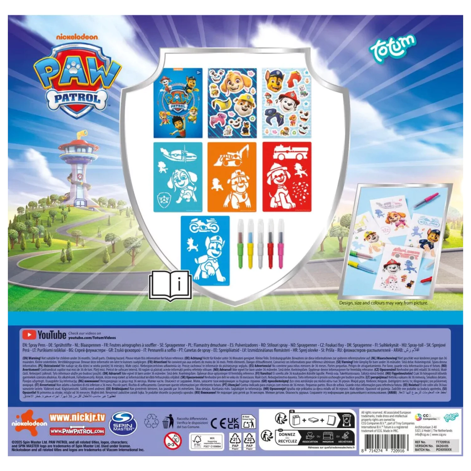 PAW Patrol zábavná kouzelná kreativní sada se sprejovým perem fotografii produktu