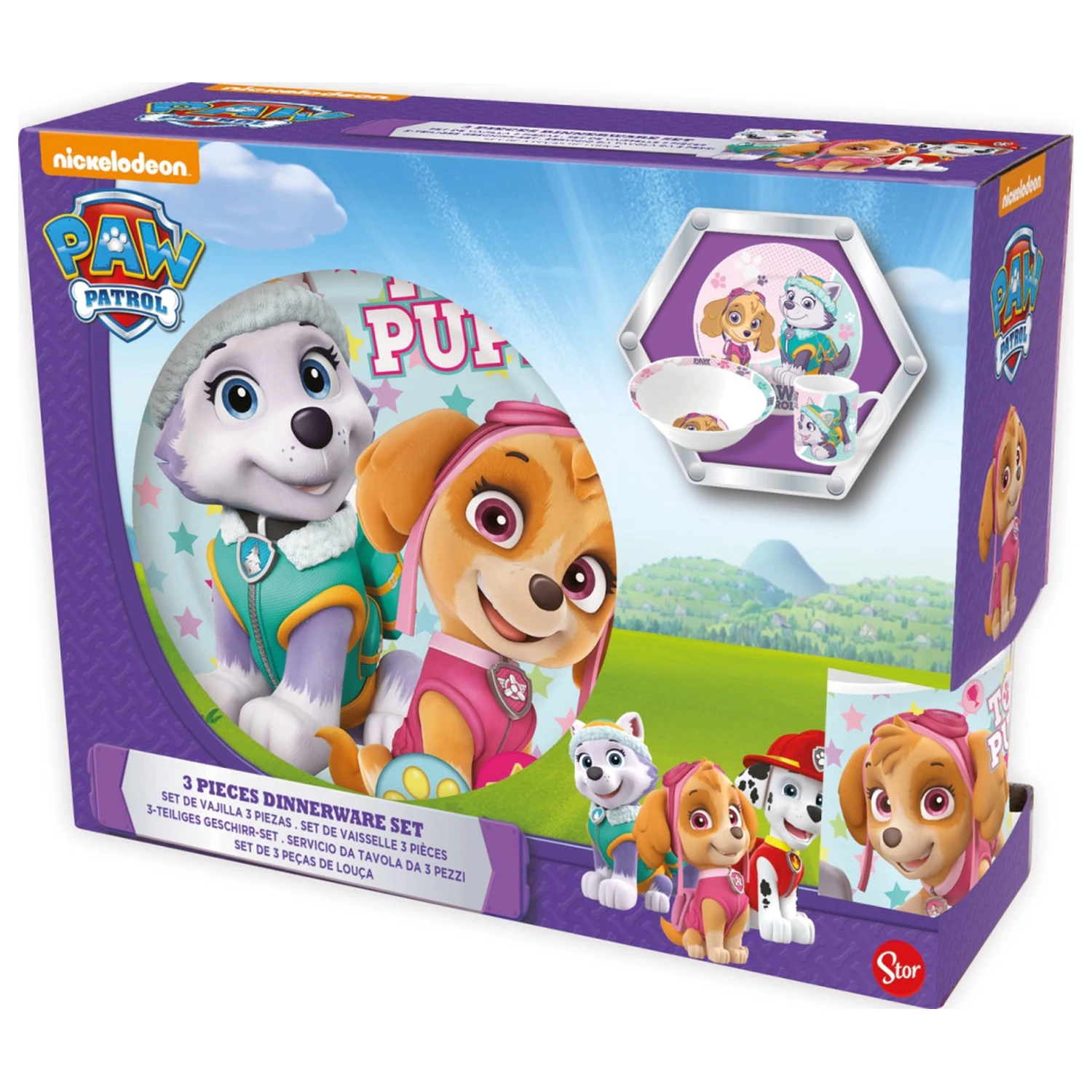 Paw Patrol Girl Stars porcelánová jídelní souprava fotografii produktu