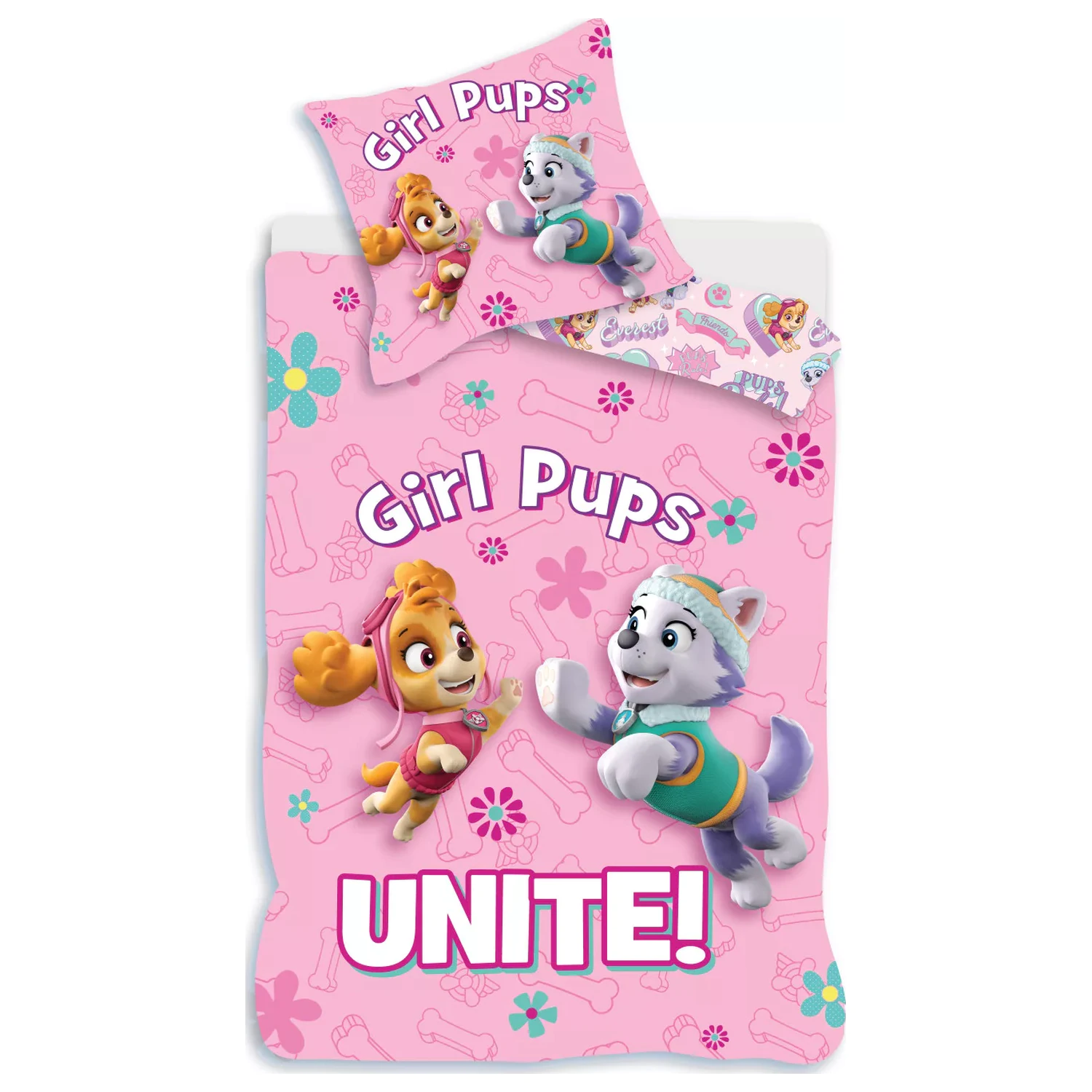 Paw Patrol Girl Unite Děti, Předškolní povlak na přikrývku fotografii produktu