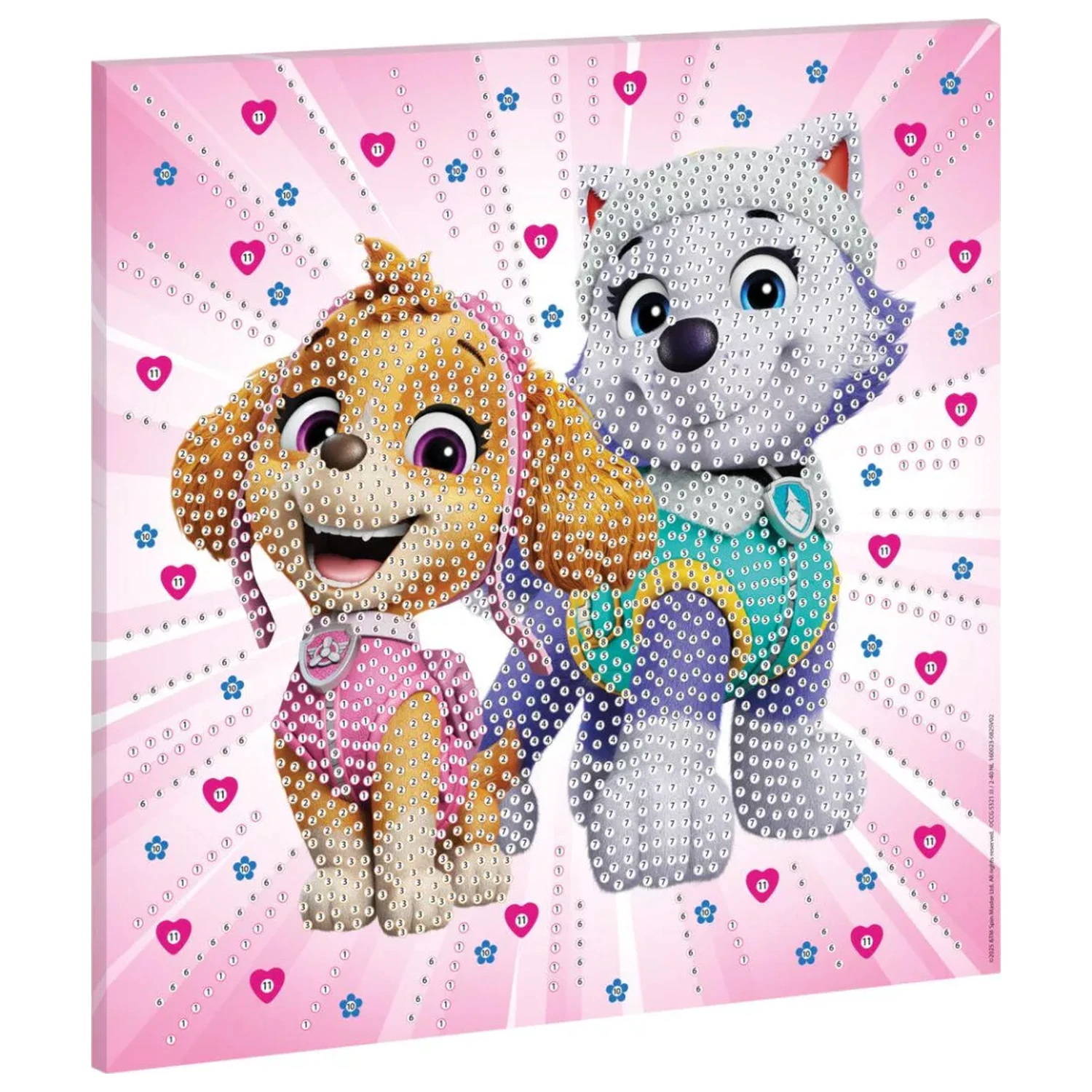 Paw Patrol Girls Power Sada na diamantové malování na plátně 30x30 cm fotografii produktu