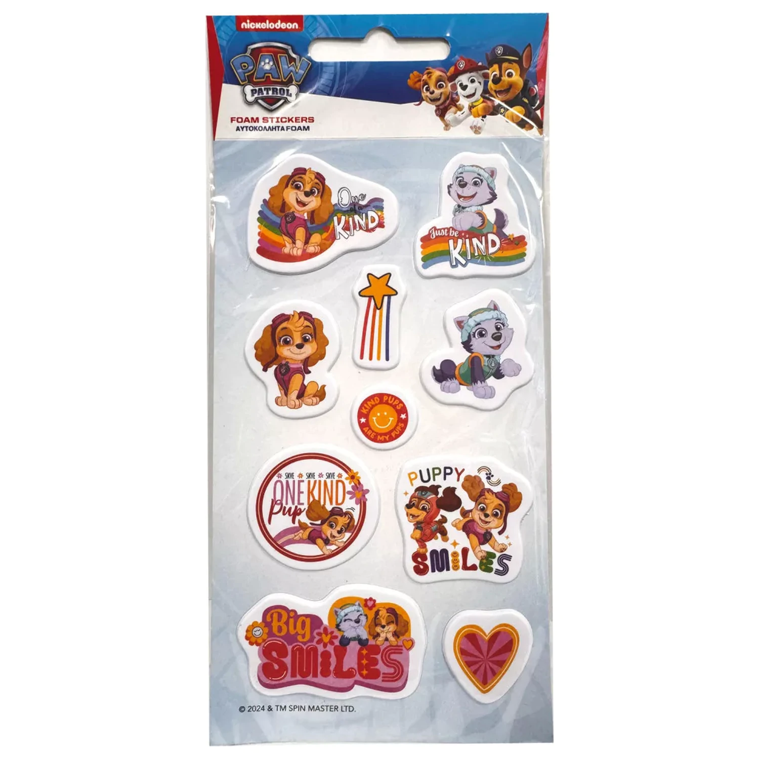 Paw Patrol dívky nafukovací houbový set nálepek fotografii produktu