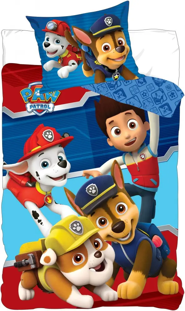 Paw Patrol dětské povlečení set 100x135cm, 40x60cm fotografii produktu