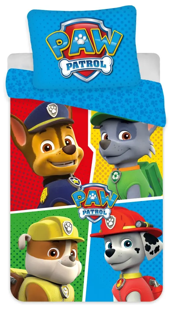 Paw Patrol Dětský povlak na peřinu 100x135cm, 40x60cm fotografii produktu