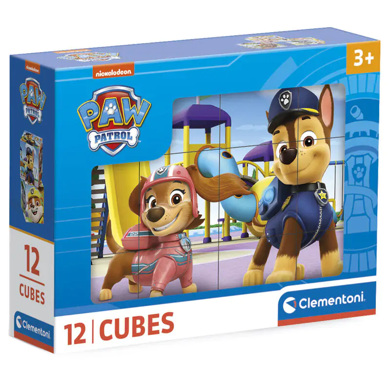 Paw Patrol krychlové puzzle 12 ks fotografii produktu