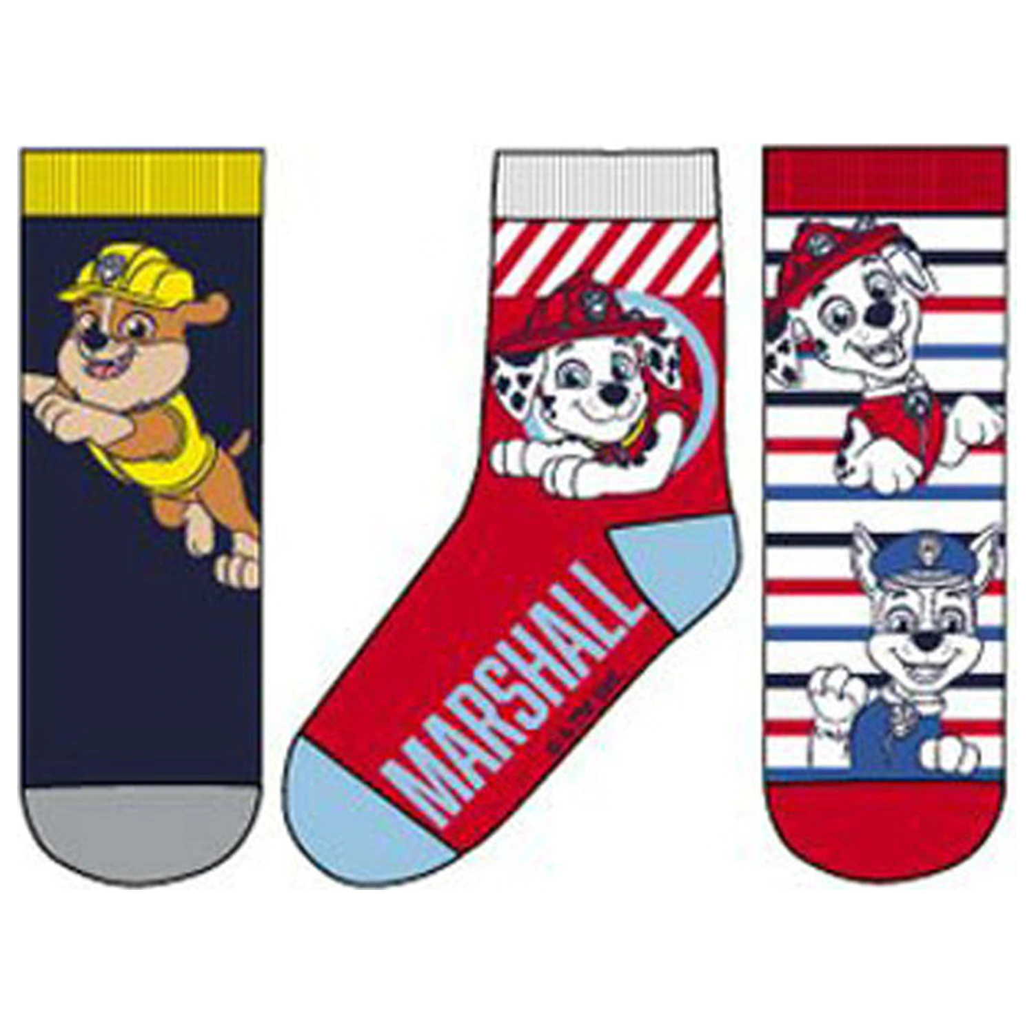 PAW Patrol Marshall, Rubble dětské ponožky 31/34 fotografii produktu