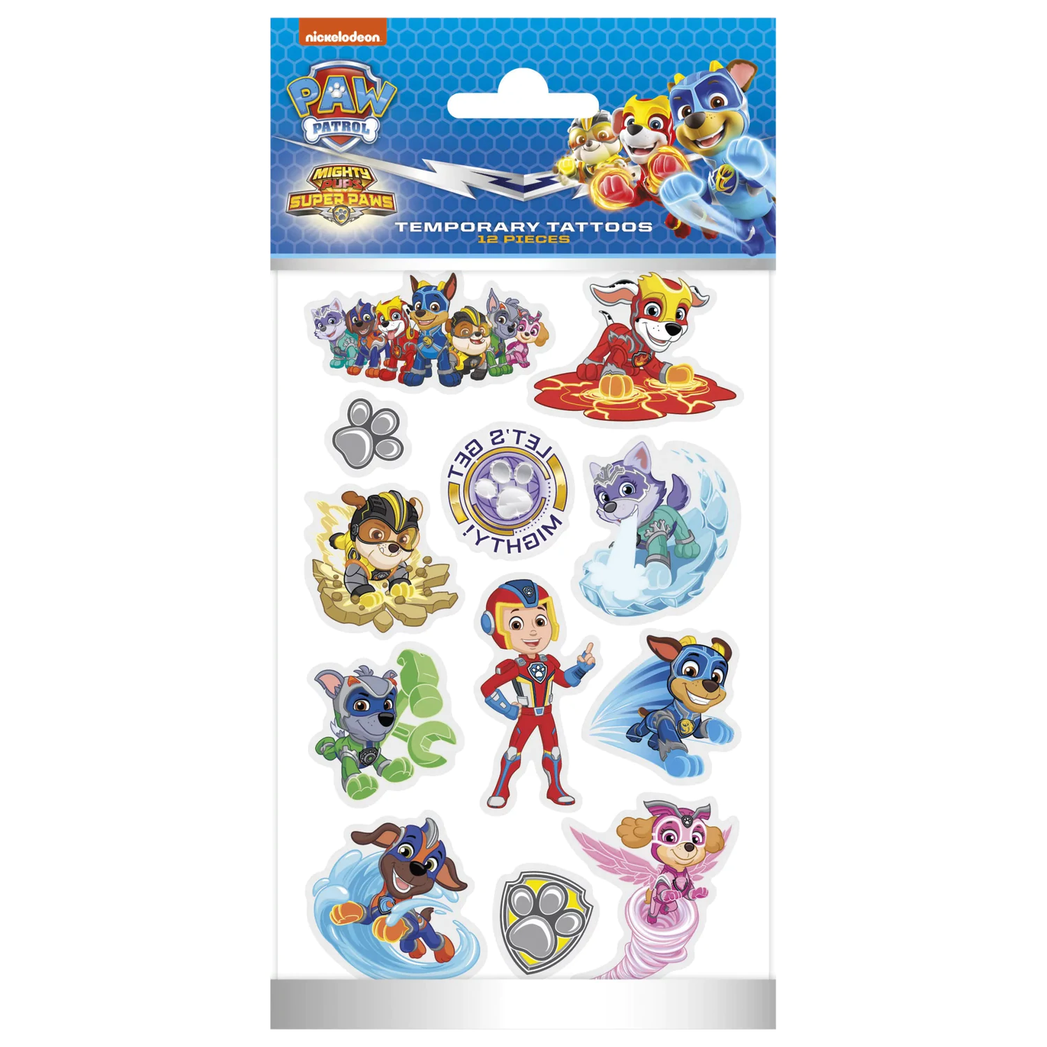 PAW Patrol Mighty tetování 12-balení fotografii produktu