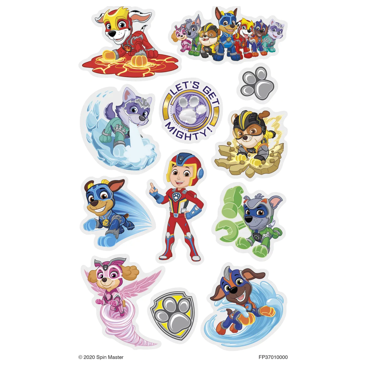 PAW Patrol Mighty tetování 12-balení fotografii produktu