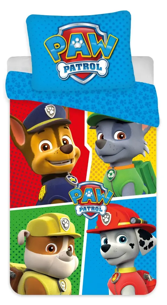 Paw Patrol mikrovláknový povlak na peřinu 140x200 cm, 70x90 cm fotografii produktu