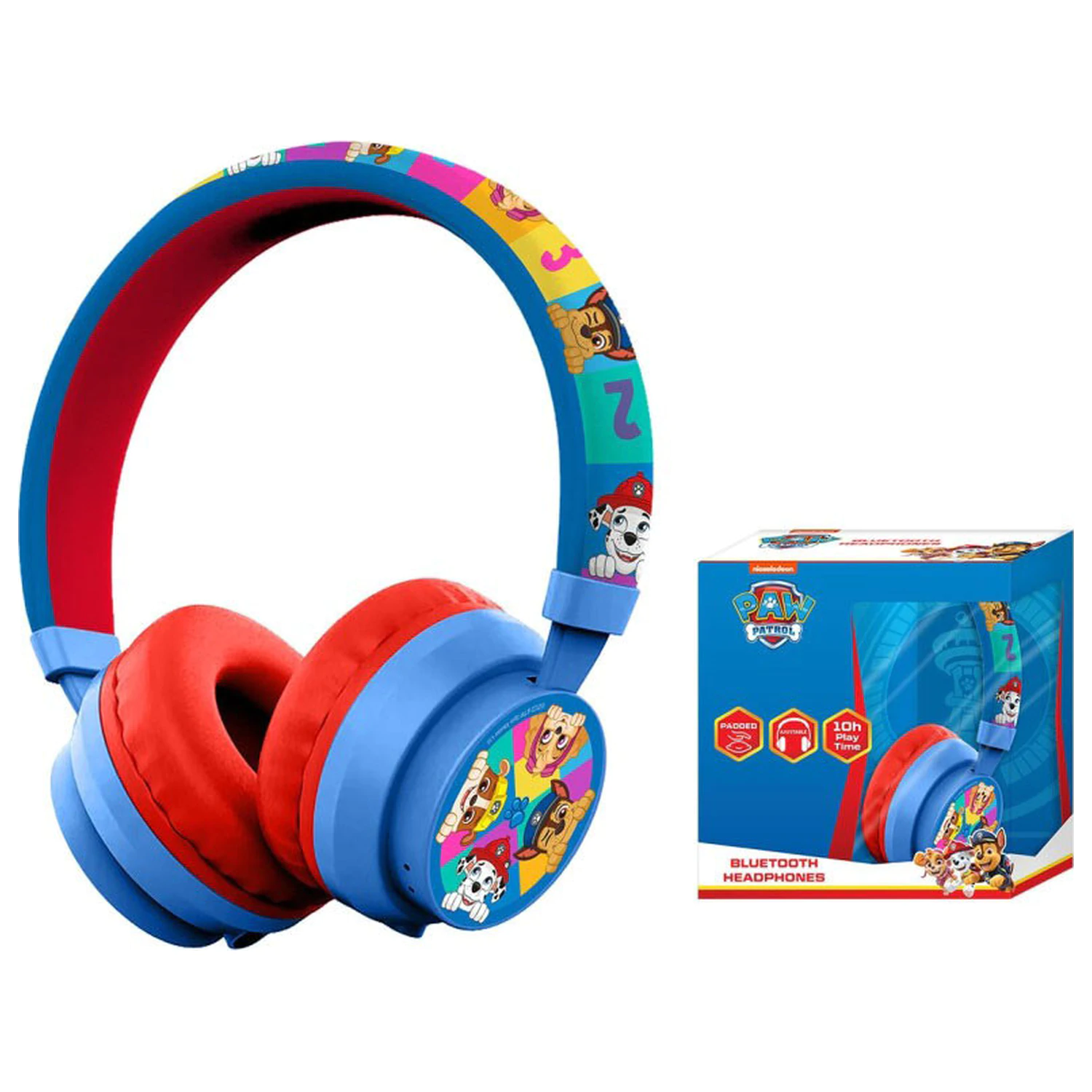 PAW Patrol Numbers bezdrátová Bluetooth sluchátka fotografii produktu