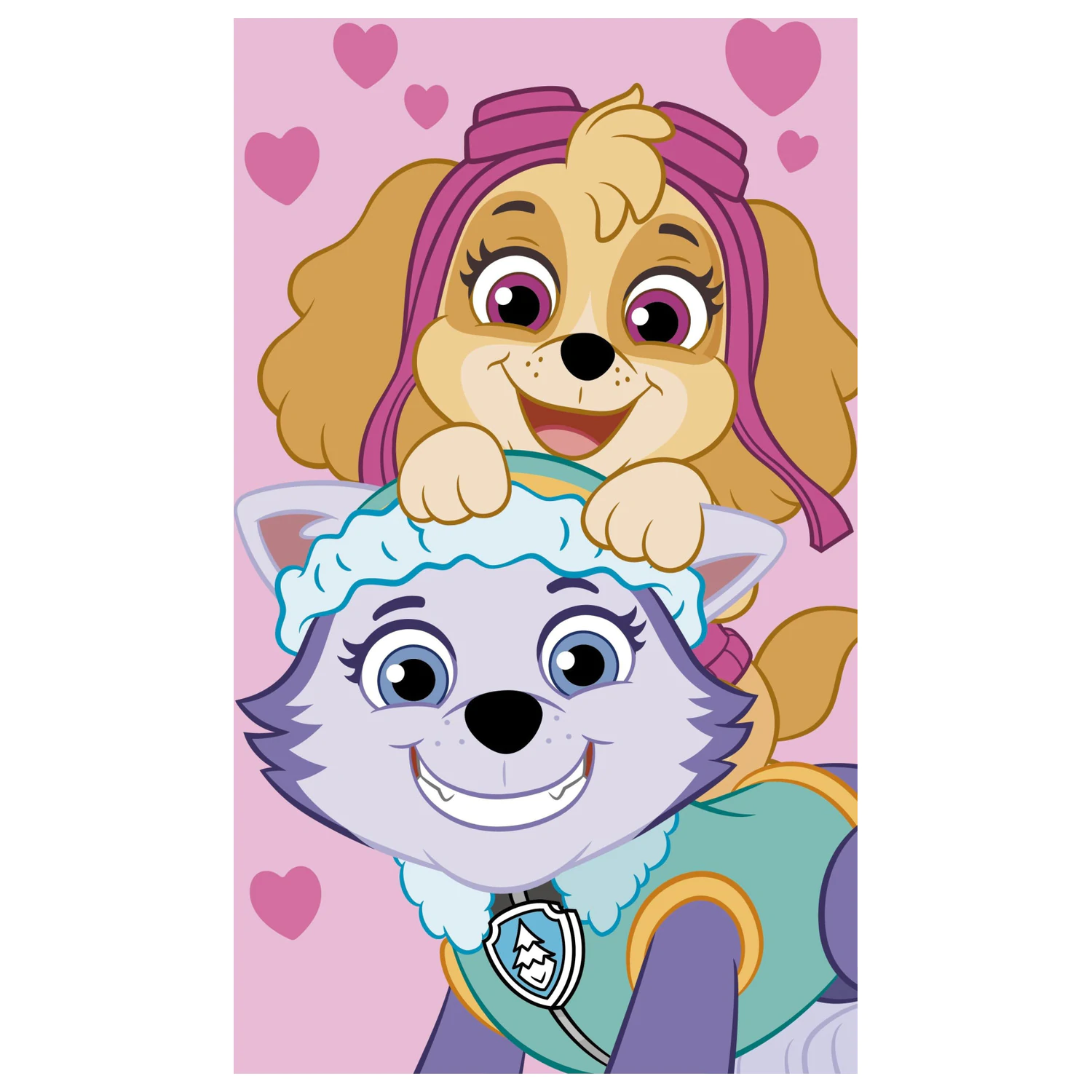 PAW Patrol Pink ručník na ruce, ručník na obličej, ručník fotografii produktu