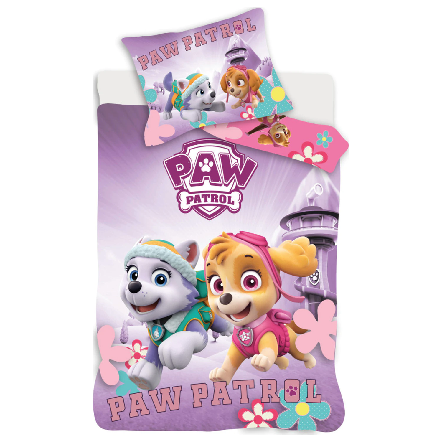PAW Patrol fialový dětský batolecí povlak na peřinu fotografii produktu