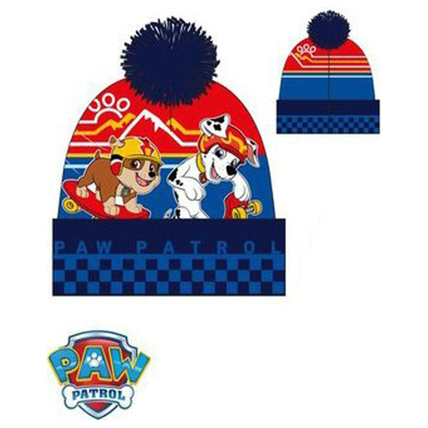 PAW Patrol Skateboard Blue dětská čepice 54 cm fotografii produktu