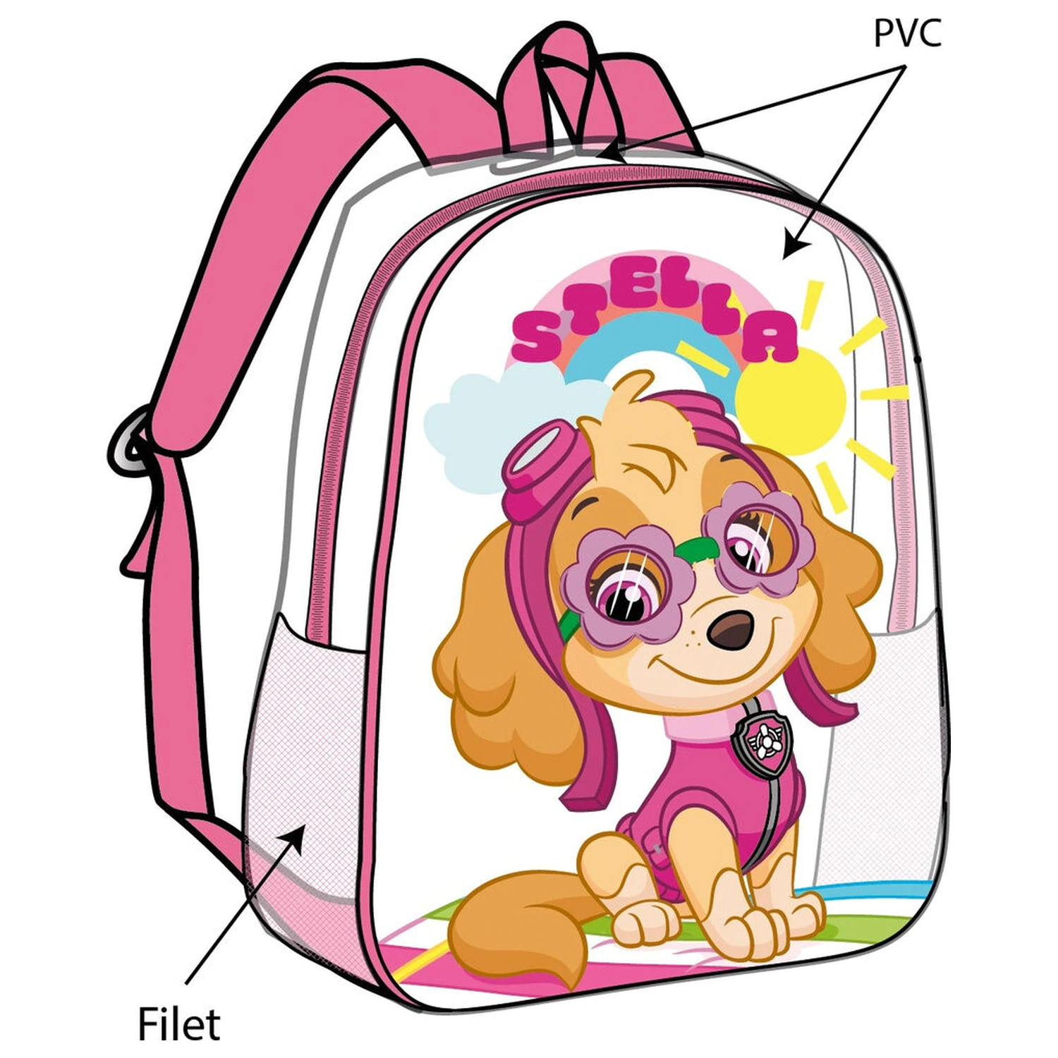Paw Patrol Skye batoh 31cm fotografii produktu