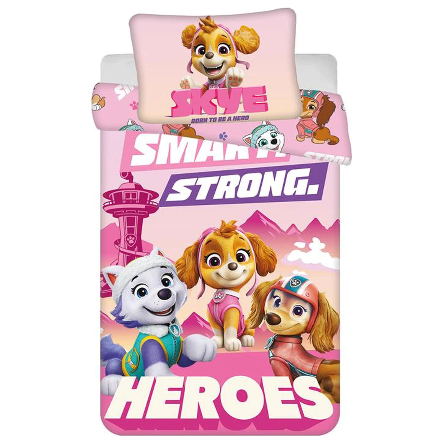 Paw Patrol Chytrý Silný Děti, Předškolní povlak na přikrývku fotografii produktu