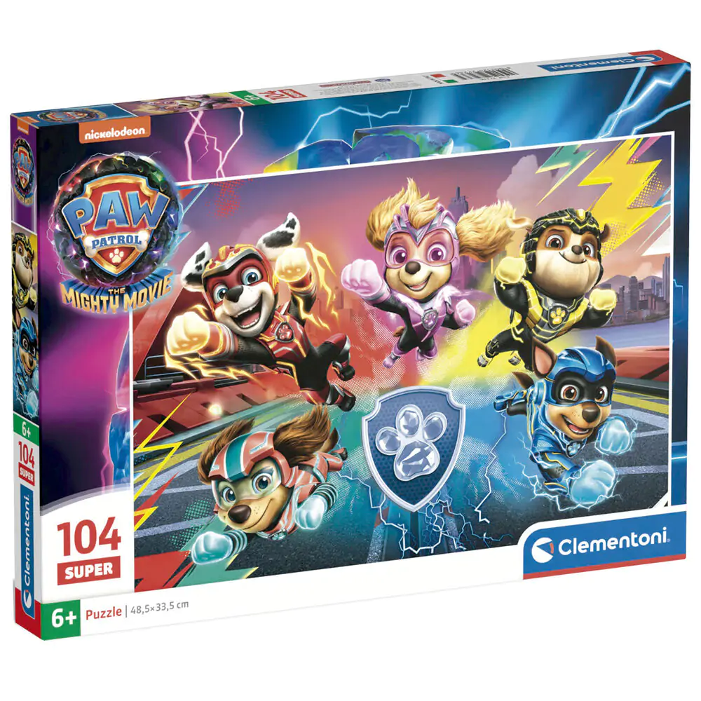 Paw Patrol super puzzle 104 dílků fotografii produktu