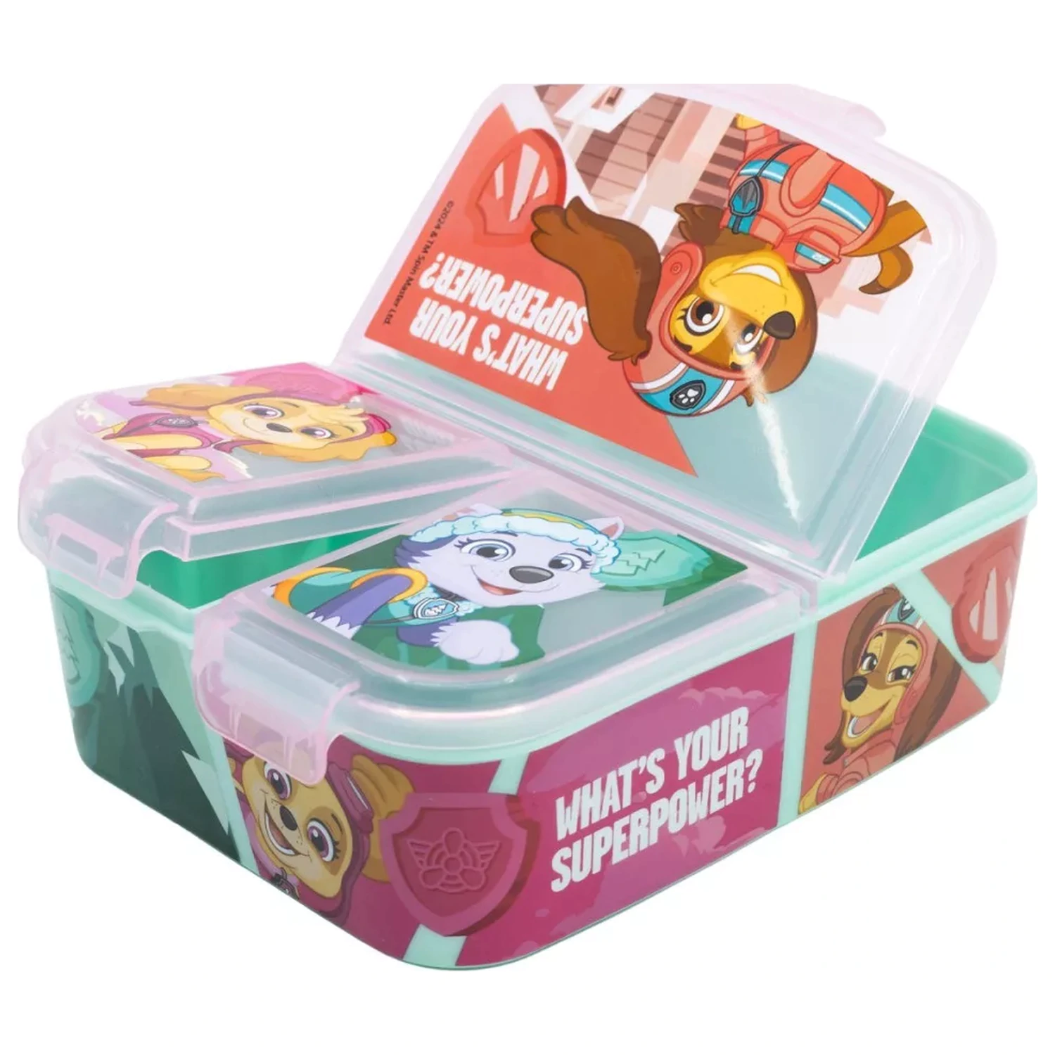 Paw Patrol Superpowers obědový box s více oddíly, box na sendviče XL fotografii produktu
