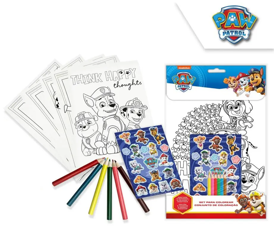 PAW Patrol Sada pro vybarvování a samolepky fotografii produktu