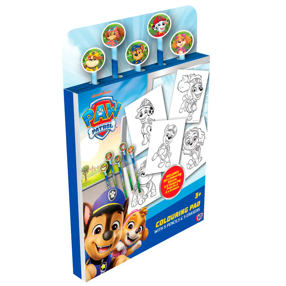 Omalovánka Paw Patrol s tužkami a gumami fotografii produktu