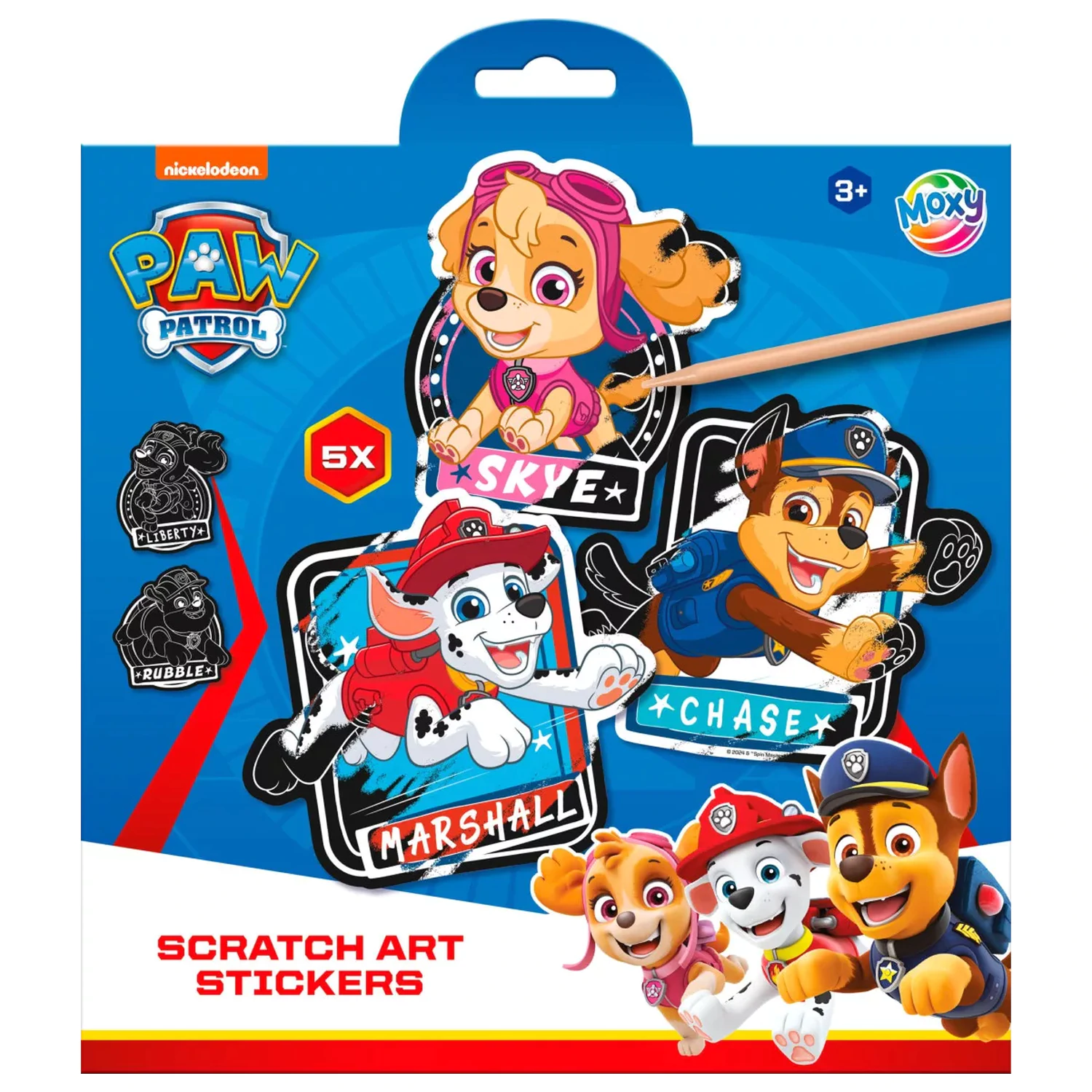Paw Patrol Team Stírací Art Nálepky Sady fotografii produktu