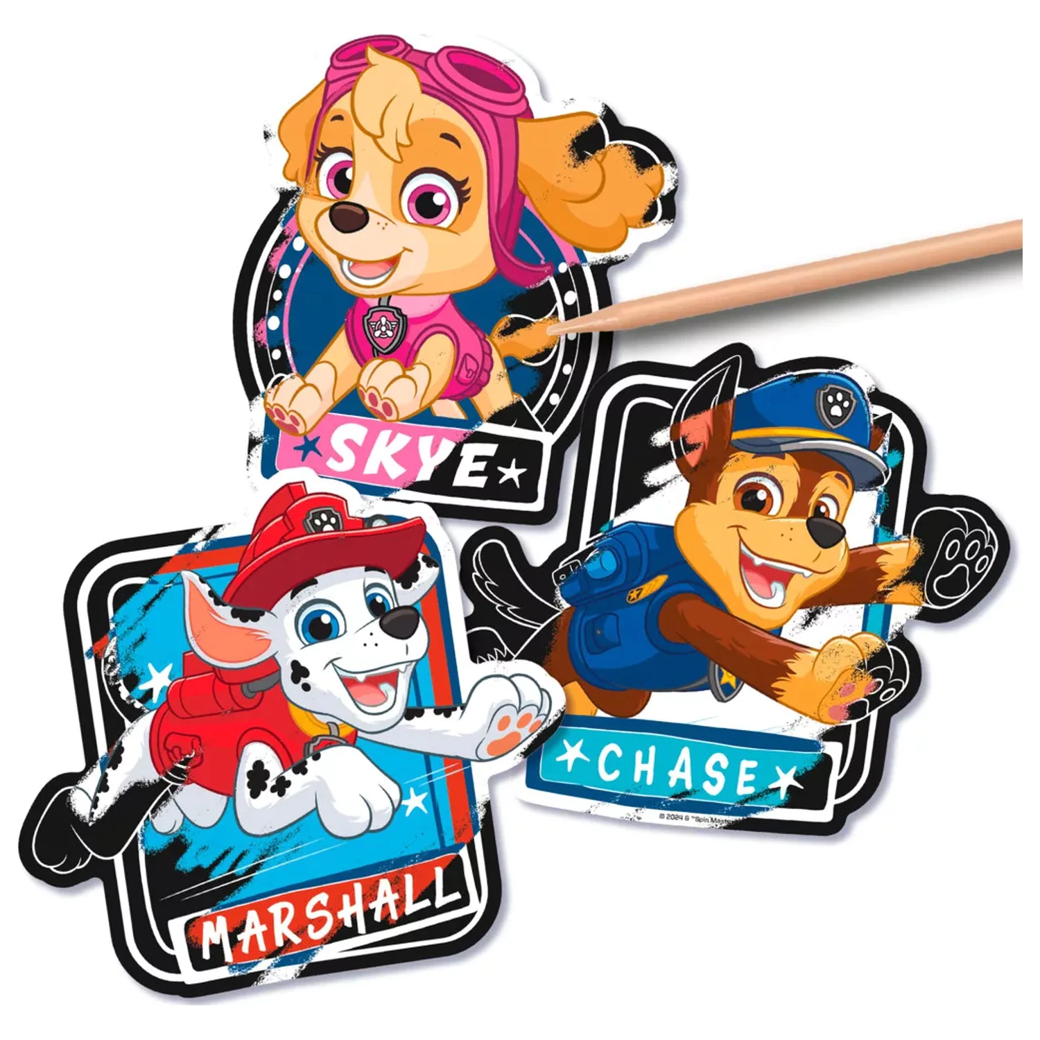 Paw Patrol Team Stírací Art Nálepky Sady fotografii produktu