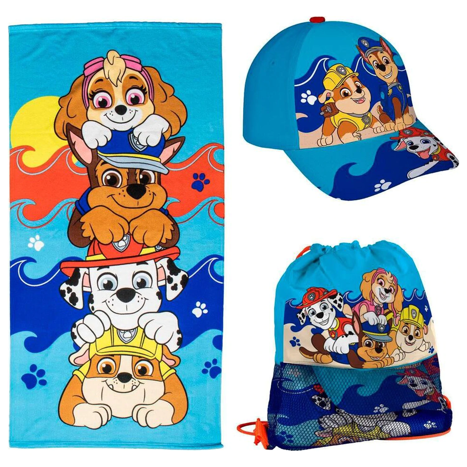 Paw Patrol set ručník + taška + kšiltovka fotografii produktu
