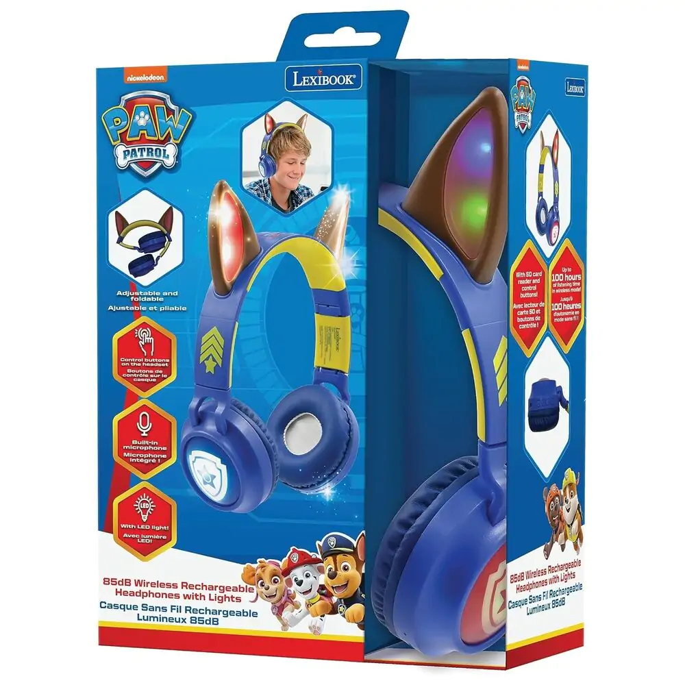 Paw Patrol luminous Bluetooth bezdrátová sluchátka fotografii produktu