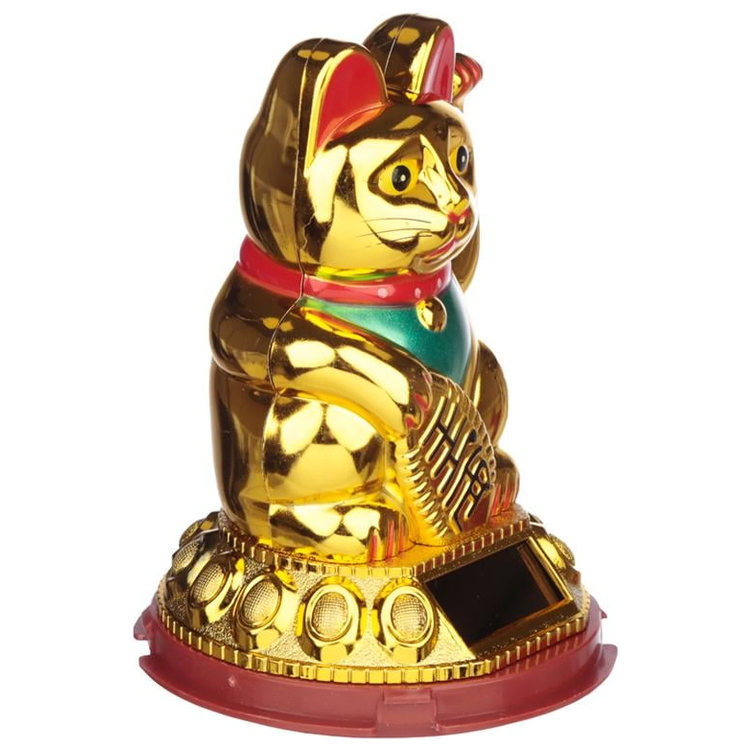 MANEKI-NEKO Solární maskot pro štěstí, 14 cm fotografii produktu