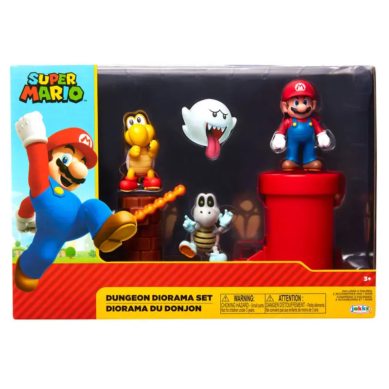 World of Nintendo Super Mario Diorama Set Dungeon fotografii produktu