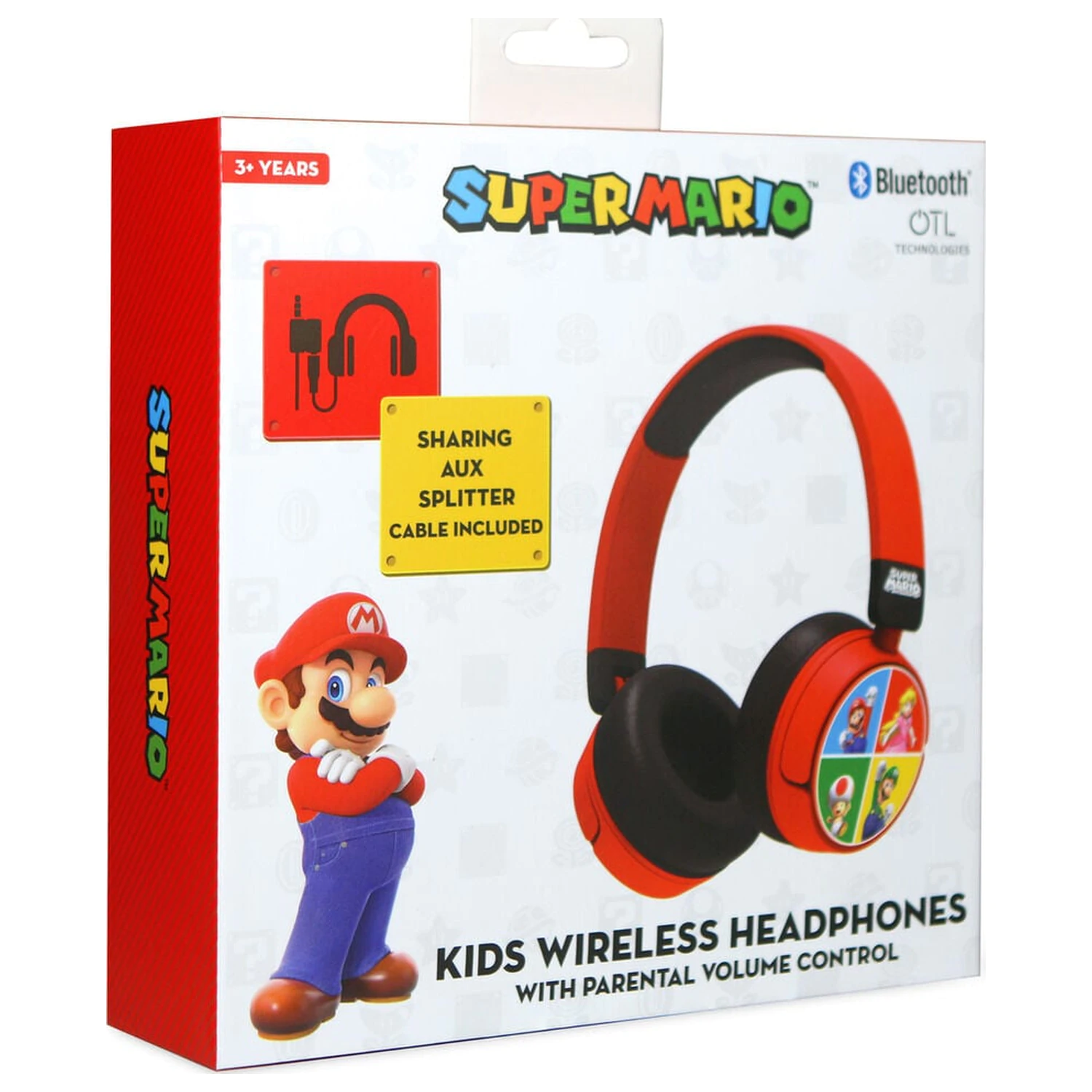 Mario Bros Super Mario a přátelé základní sluchátka fotografii produktu