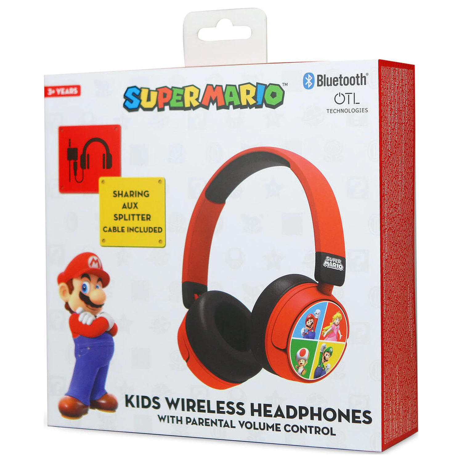 Mario Bros Super Mario a přátelé základní sluchátka fotografii produktu