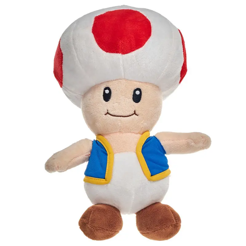 Mario Bros Toad měkká plyšová hračka 30cm fotografii produktu