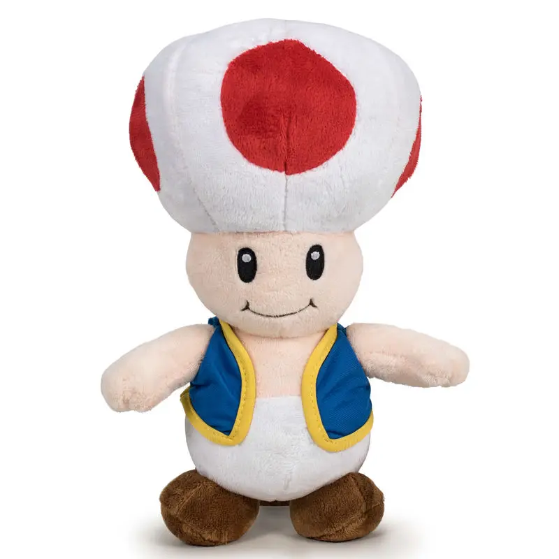 Mario Bros Toad měkká plyšová hračka 30cm fotografii produktu