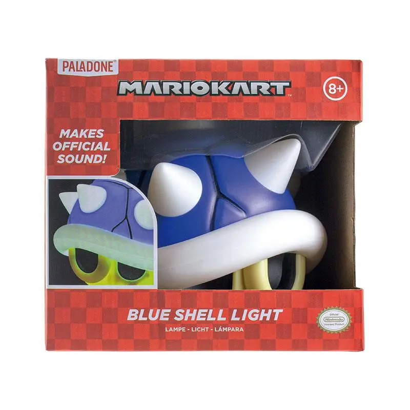 Mario Kart Box Light se zvukem Blue Shell 14 cm fotografii produktu