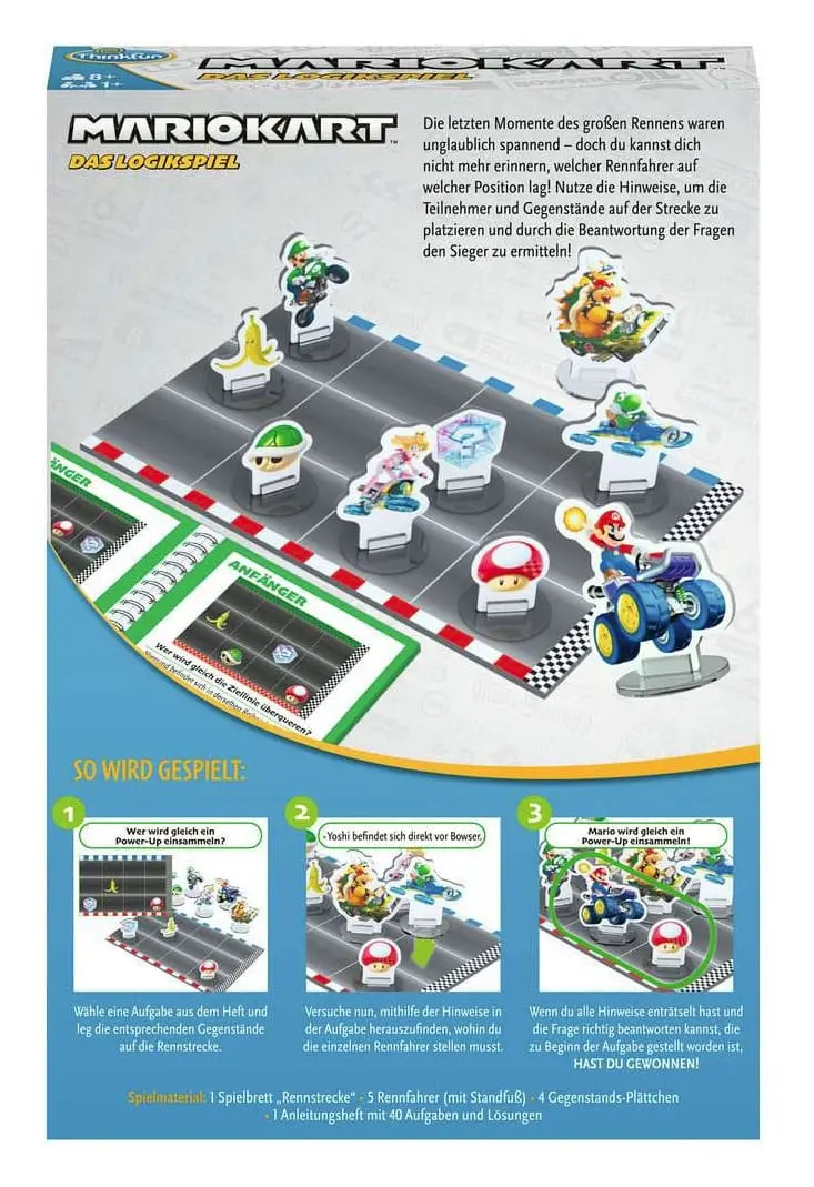 Mario Kart Stolní hra Logická hra *German Edition* fotografii produktu