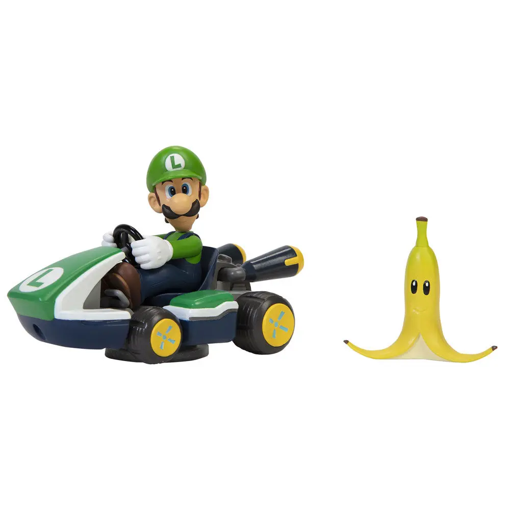 Mario Kart figurka Luigi Kart s otočkou 6cm fotografii produktu