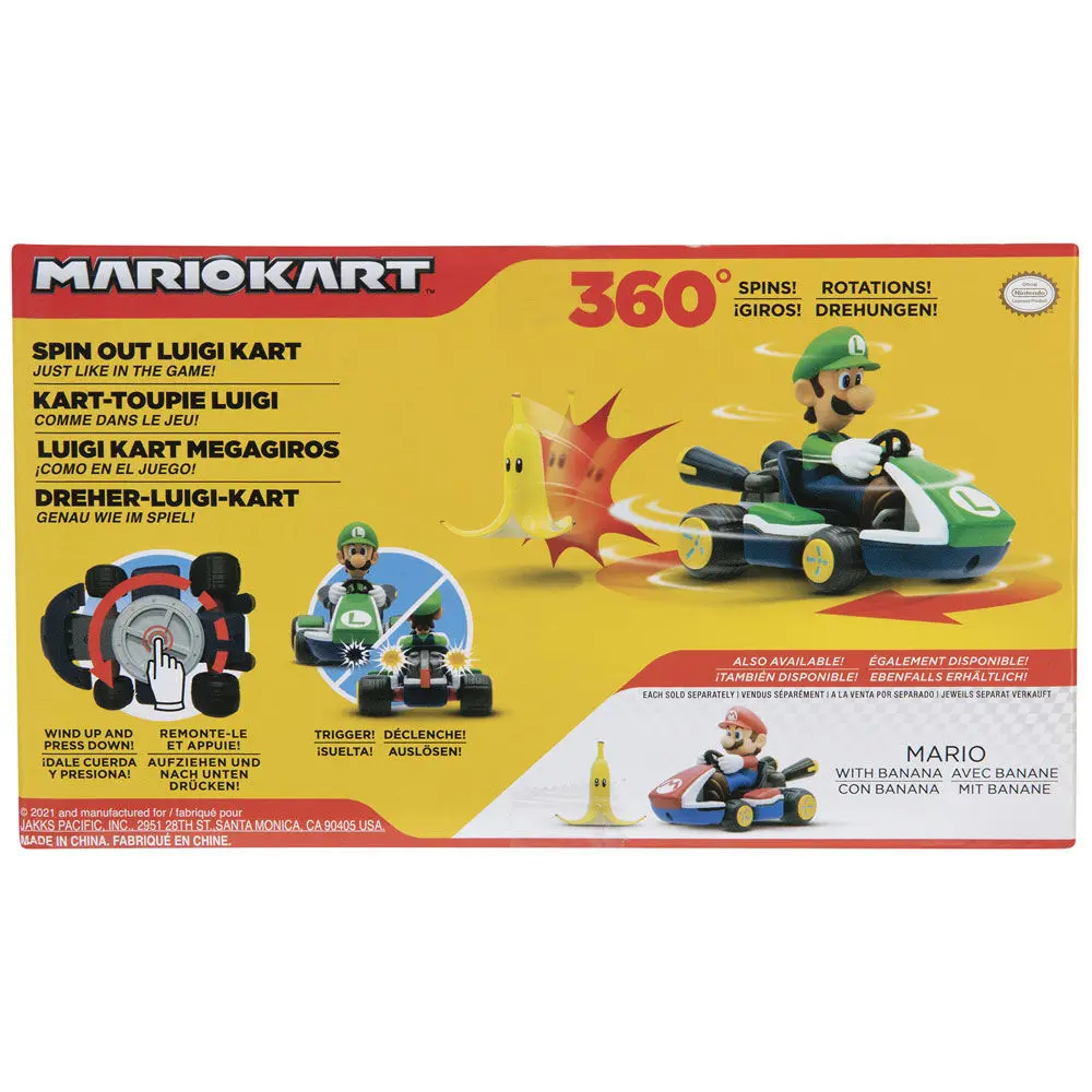 Mario Kart figurka Luigi Kart s otočkou 6cm fotografii produktu