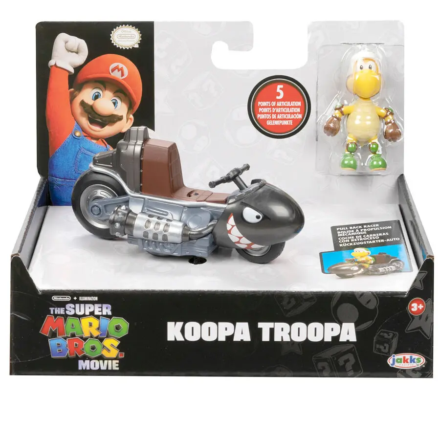 Mario Kart The Movie Koopa Troopa Kart figurka Karta 6 cm fotografii produktu