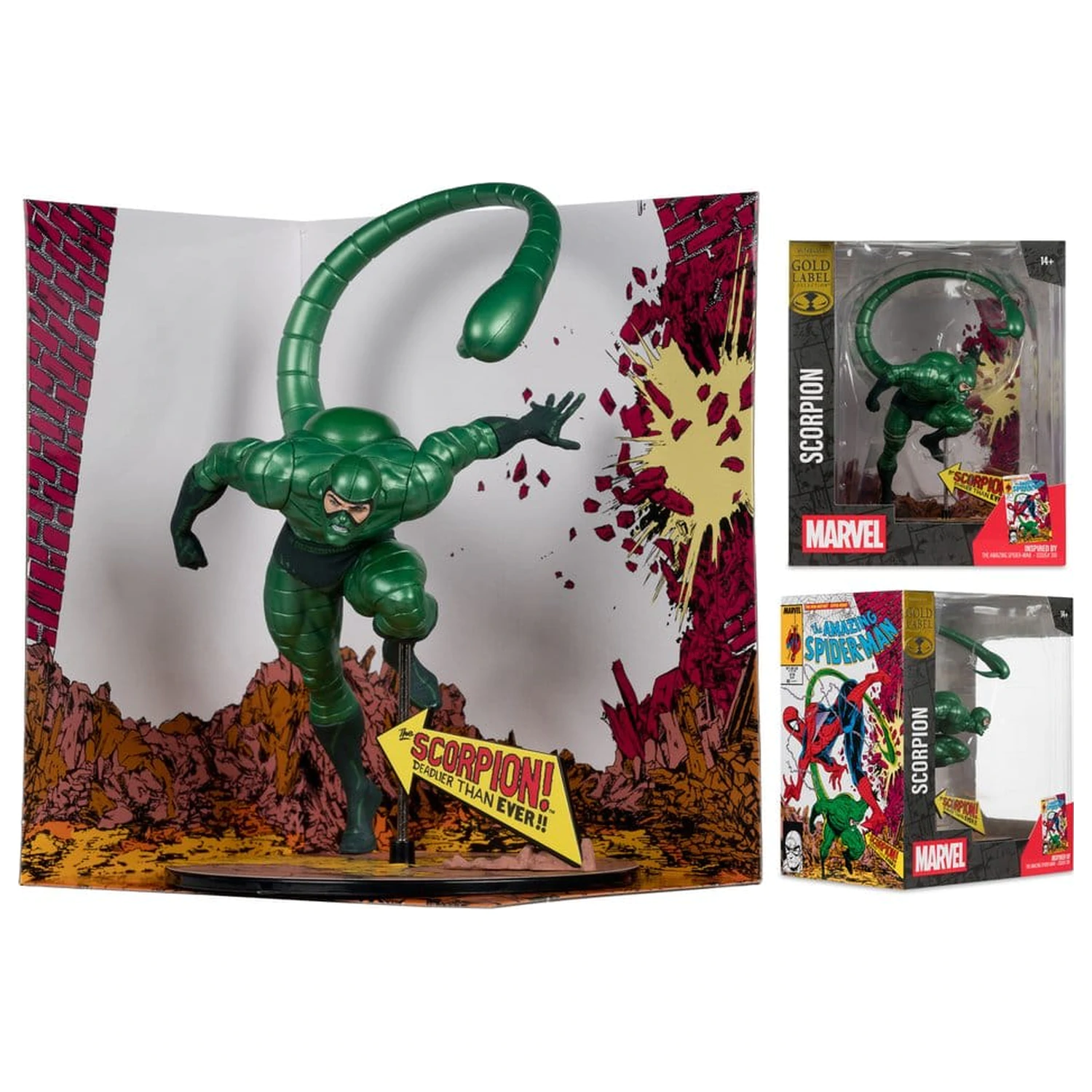 Marvel PVC Socha 1/10 Scorpion (Metallic) (The Amazing Spider-Man #318) (Gold Label) 18 cm fotografii produktu