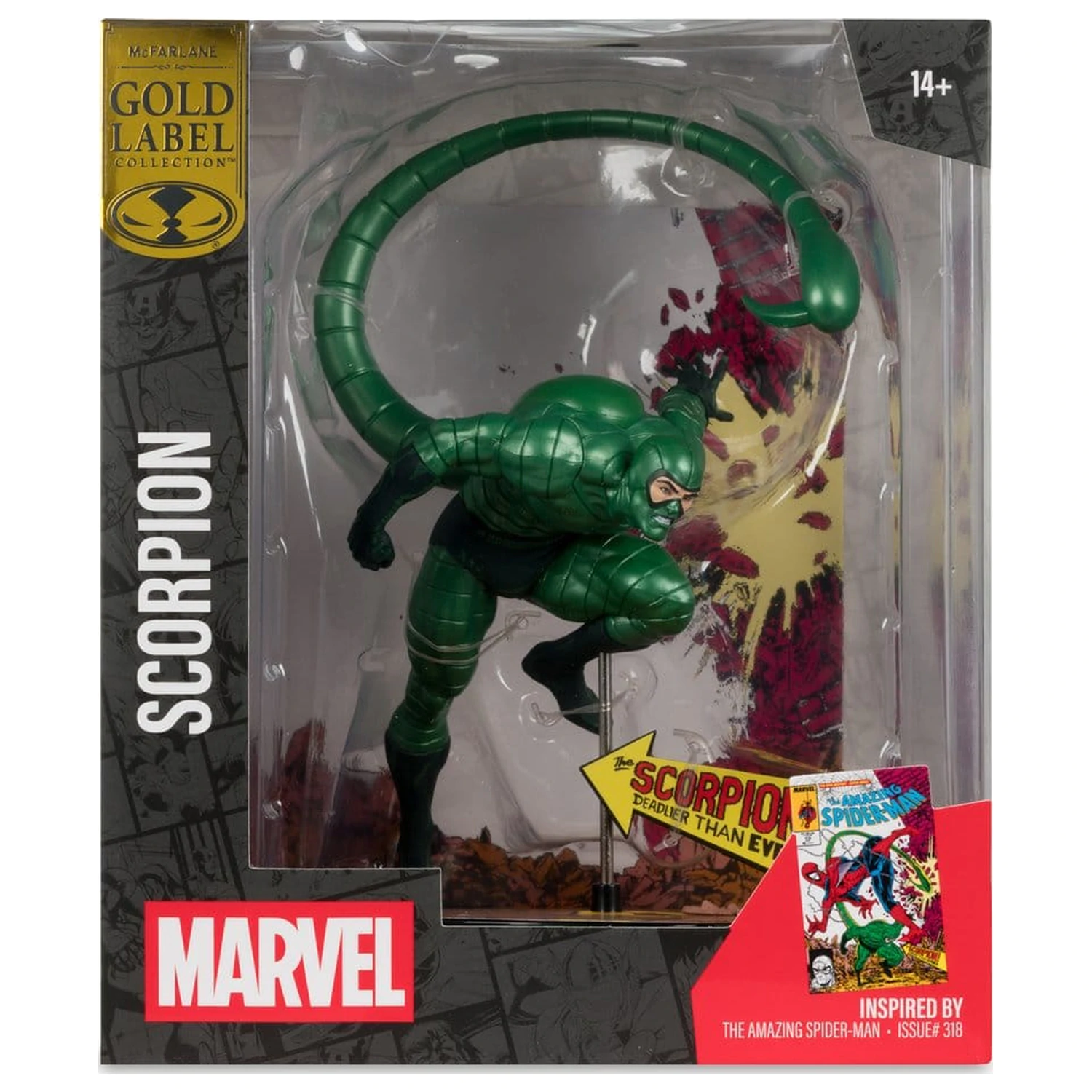 Marvel PVC Socha 1/10 Scorpion (Metallic) (The Amazing Spider-Man #318) (Gold Label) 18 cm fotografii produktu