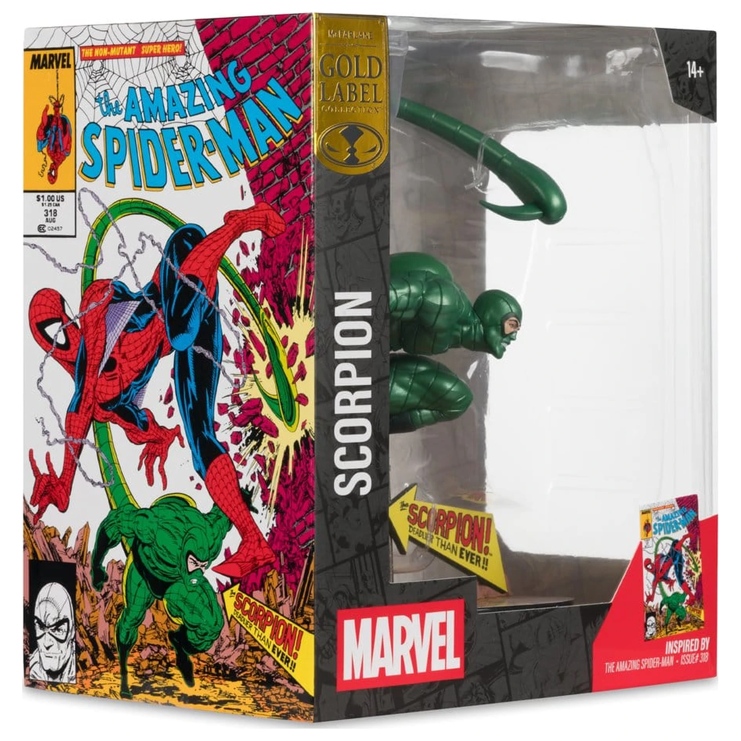 Marvel PVC Socha 1/10 Scorpion (Metallic) (The Amazing Spider-Man #318) (Gold Label) 18 cm fotografii produktu