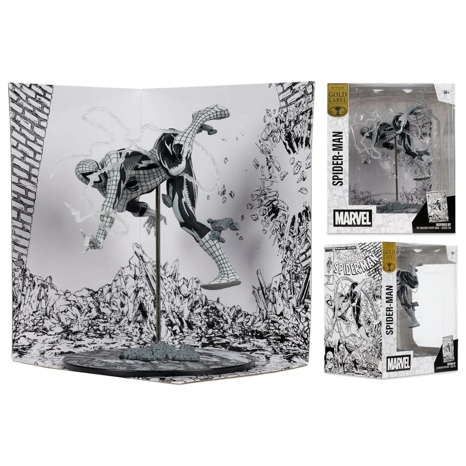 Marvel PVC socha 1/10 Spider-Man (Line Art) (The Amazing Spider-Man #318) (Gold Label) 17 cm fotografii produktu